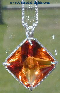 Gold Quartz Magician Stone Pendant