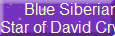 Blue Siberian 
Star of David Crystal 