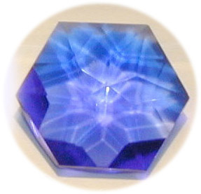 Blue Siberian Crystal Flower of Life