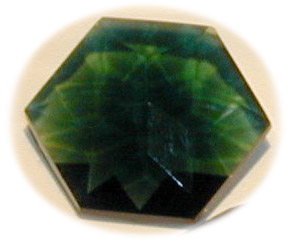 Green Siberian Quartz Crystal Flower of Life