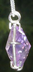 Flower of LIfe Amethyst Pendant