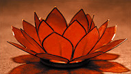 Lotus Tea Light Orange Sacral Chakra