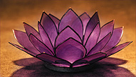 Lotus  tea light Violet Crown Chakra