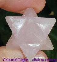 Rose Quartz Merkaba by Celestial Lights
