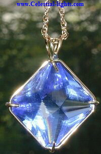 Blue Siberian Quartz Magician Stone Pendant