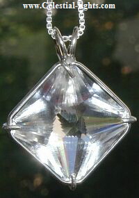 Clear Quartz Crystal Magician Stone Pendant