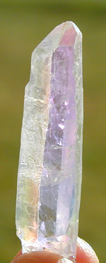 Angel Aura Quartz Crystal Point by Celestial Lights all rights reserved