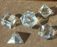Crystal Platonic Solid Set from Celestial Lights (800)498-7182