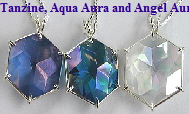 Tanzine Aura Flower of Life Crystal Pendant www.Celestial-Lights.com
