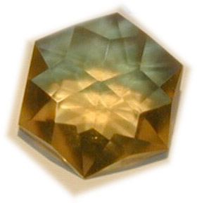 Gold Siberian Crystal Flower of Life